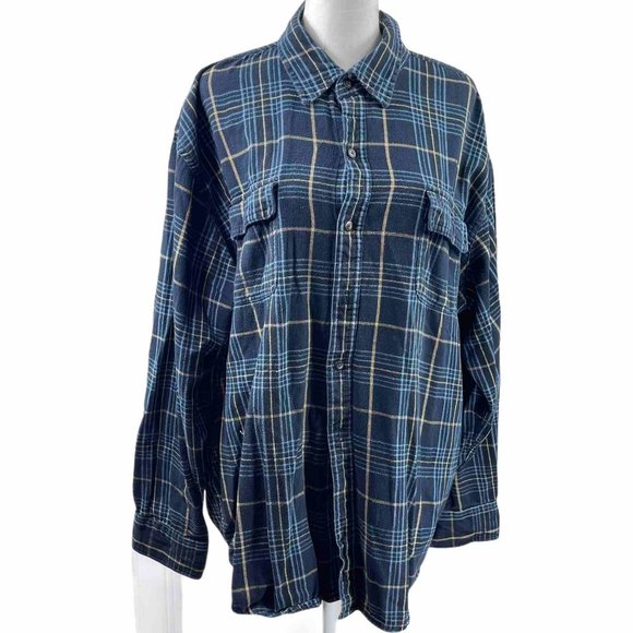 Timberland Other - Timberland Men's 2XL Blue Plaid Flannel Shirt